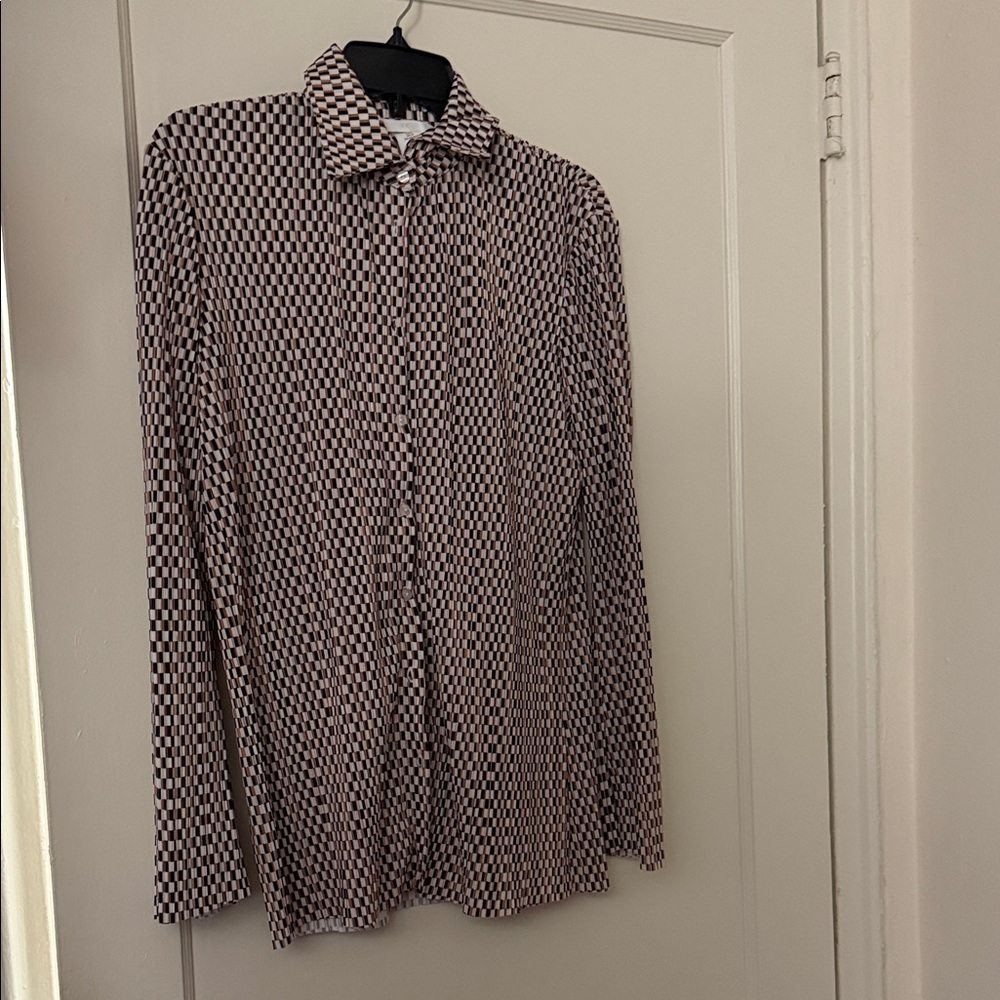 H&M Checkered Long Sleeve Shirt size M
